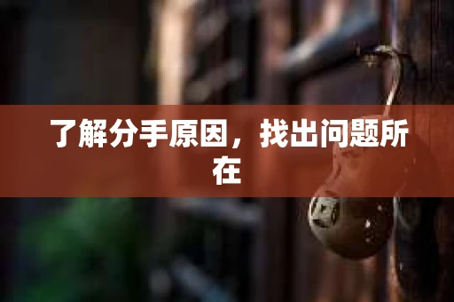 了解分手原因，找出问题所在