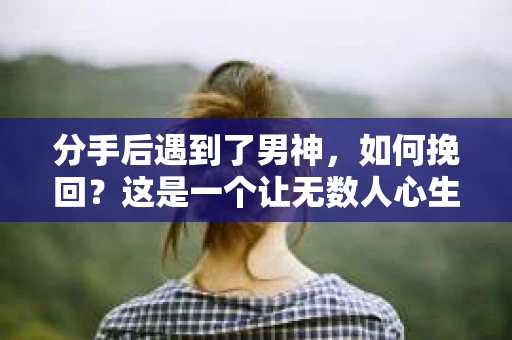 分手后遇到了男神，如何挽回？这是一个让无数人心生感慨的问题。在爱情的世界里，我们总是在不断的尝试和努力中寻找属于自己的幸福。今天，就让我们一起来探讨一下，如何在这场爱情博弈中，赢得男神的青睐