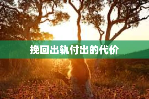 挽回出轨付出的代价