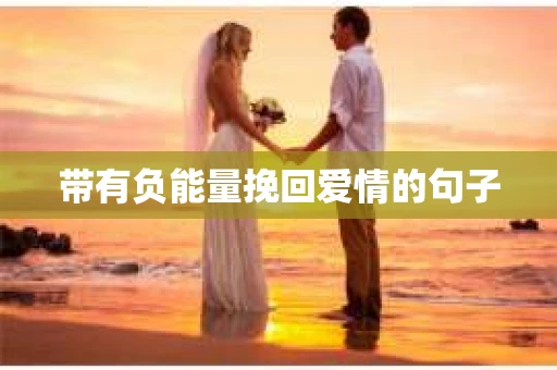 带有负能量挽回爱情的句子