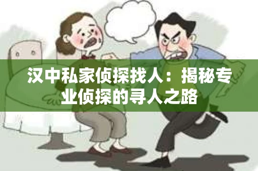汉中私家侦探找人：揭秘专业侦探的寻人之路