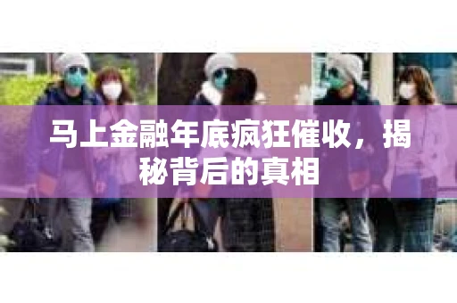 马上金融年底疯狂催收，揭秘背后的真相