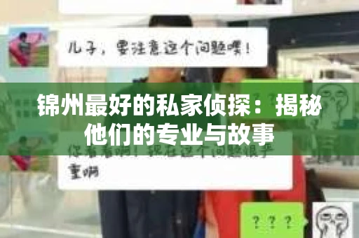 锦州最好的私家侦探：揭秘他们的专业与故事