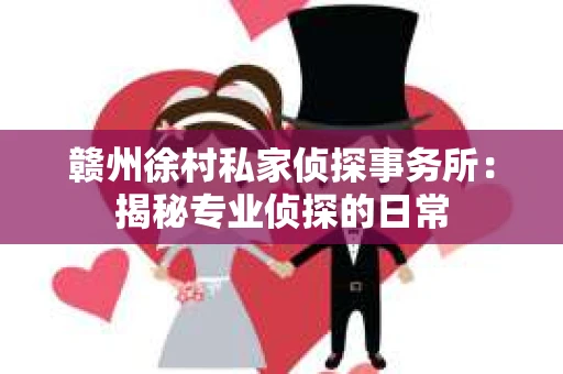 赣州徐村私家侦探事务所：揭秘专业侦探的日常