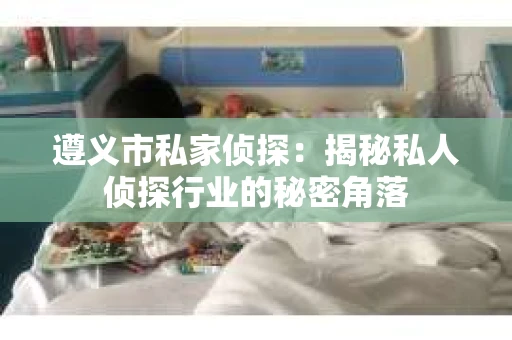 遵义市私家侦探：揭秘私人侦探行业的秘密角落