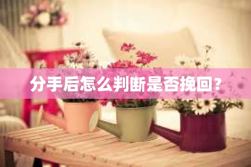 分手后怎么判断是否挽回？
