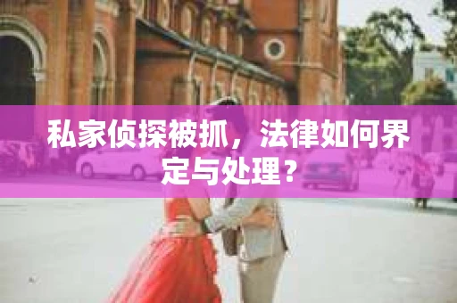 私家侦探被抓，法律如何界定与处理？